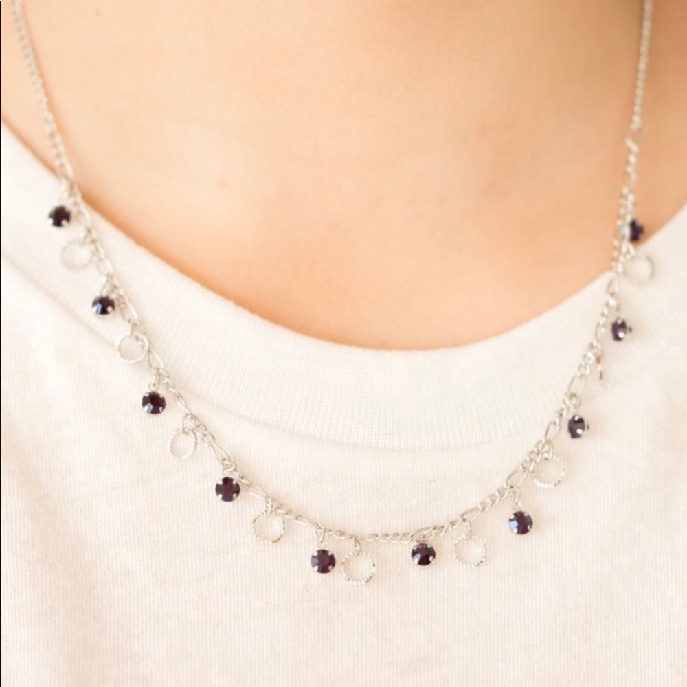 Paparazzi dinner party purple necklace